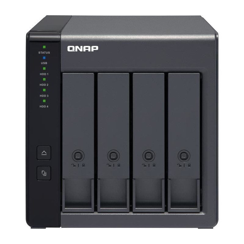 QNAP TR-004 Serveur de Stockage - NAS - 4 Baies - USB-C 3.1 - Boitier nu - vue de face