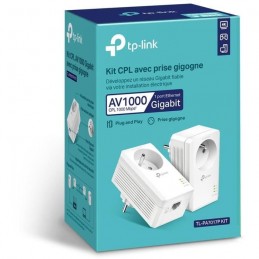 TP-LINK KIT de 2 CPL 1000Mbps - Prise 220V avec 1 Port Gigabit (TL-PA7017P) - vue emballage