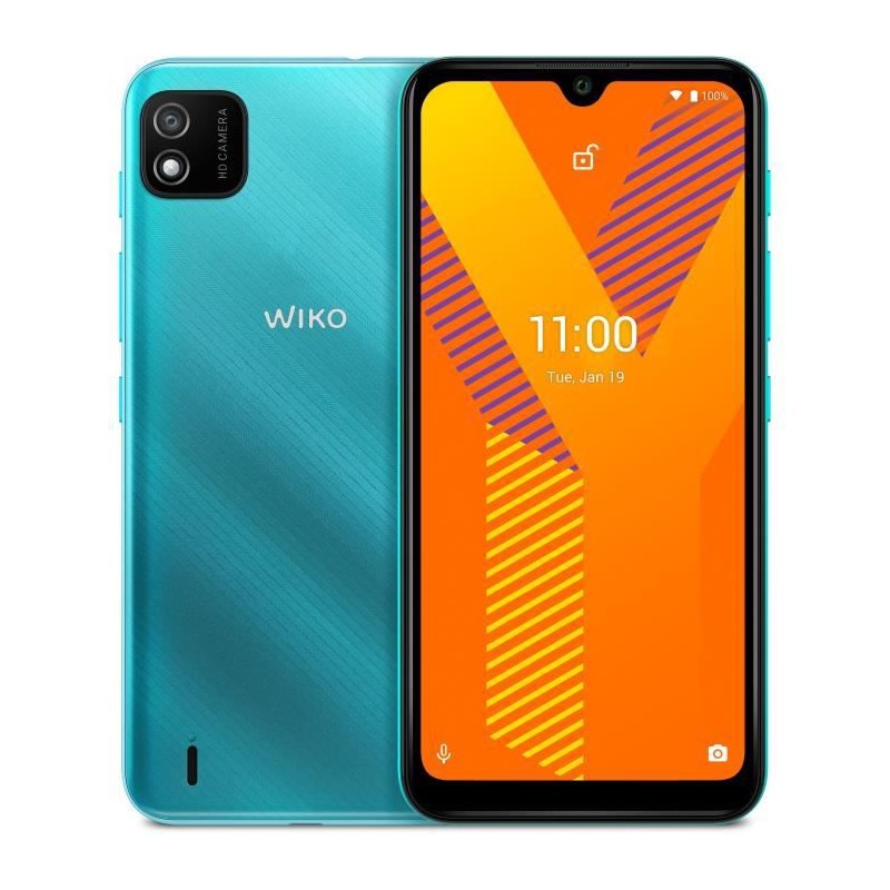 WIKO Y62 LS Menthe Smartphone 6.1'' - RAM 1Go - Stockage 16Go - 5Mp - Android 11