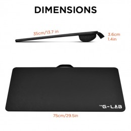 THE G-LAB Board CADMIUM Support clavier souris (K-B-CADMIUM) - vue dimensions