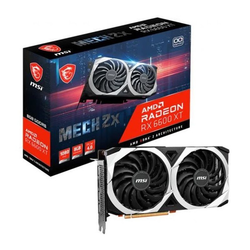 MSI Radeon RX 6600 MECH 2X 8G Carte Graphique 8Go (912-V502-002)