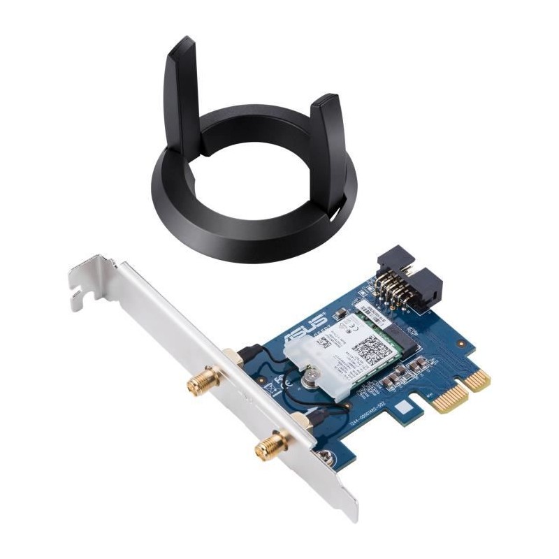 ASUS 90IG04S0-MM0R10 Carte PCI Express Wi-Fi AC2100 (AC1733 + N300 Mbps) et Bluetooth 5.0