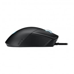 ASUS ROG Gladius III Noir RGB Souris Gamer Filaire - 19000 DPI - Droitier - vue de profil