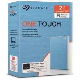 SEAGATE 2To One Touch HDD Disque Dur Externe - USB 3.0 Bleu (STKB2000402) - vue emballage