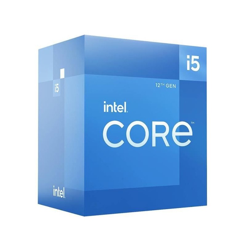 INTEL Core i5-12400F Processeur LGA-1700 - 6 Coeurs - 2.5GHz - 4.40GHz  TDP 117W (BX8071512400F)