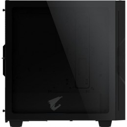 GIGABYTE AORUS GP-AC300 RGB Noir Boitier PC Format ATX - Verre trempé (GB-AC300G) - vue de profil
