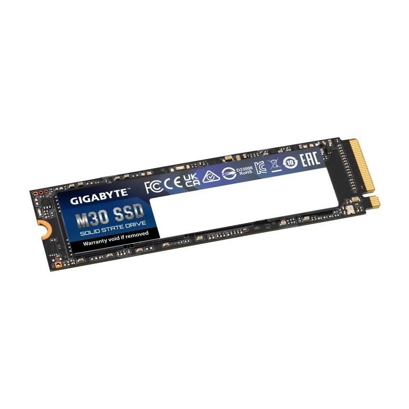 GIGABYTE M30 512Go SSD M.2 NVMe (GP-GM30512G-G) - vue à plat