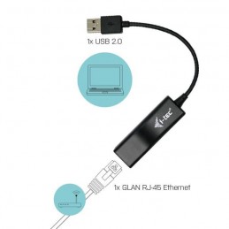 I-TEC Adaptateur USB vers RJ45 - vue utilisation