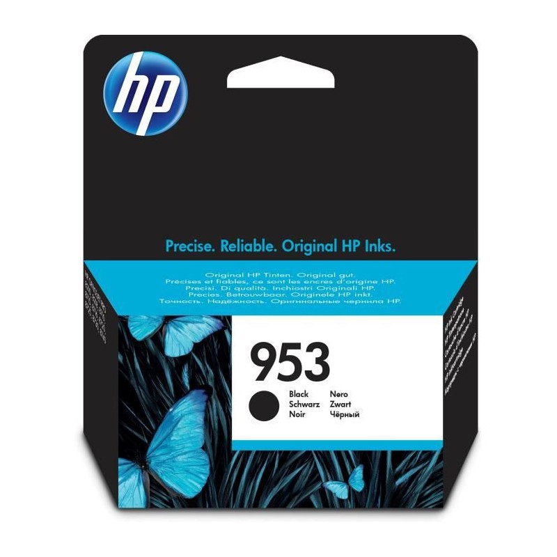 HP 953 Noir Cartouche d'encre authentique (L0S58AE) pour OfficeJet Pro 8710, 8715, 8720