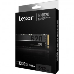 LEXAR 512Go SSD NM620 - NVMe (LNM620X512GRNNNG) - vue emballage