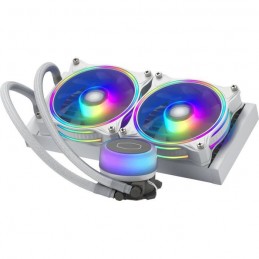 COOLER MASTER MasterLiquid ML240 Illusion A-RGB Blanc Watercooling Radiateur 240mm (MLX-D24M-A18PW-R1) - vue de trois quart