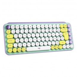 LOGITECH POP Keys Daydream Clavier Sans Fil - Touches Emoji - Bluetooth - USB - AZERTY (920-010723)