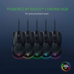 RAZER DEATHADER V2 Mini RGB Noir Souris Filaire Gamer 8500dpi - vue RGB