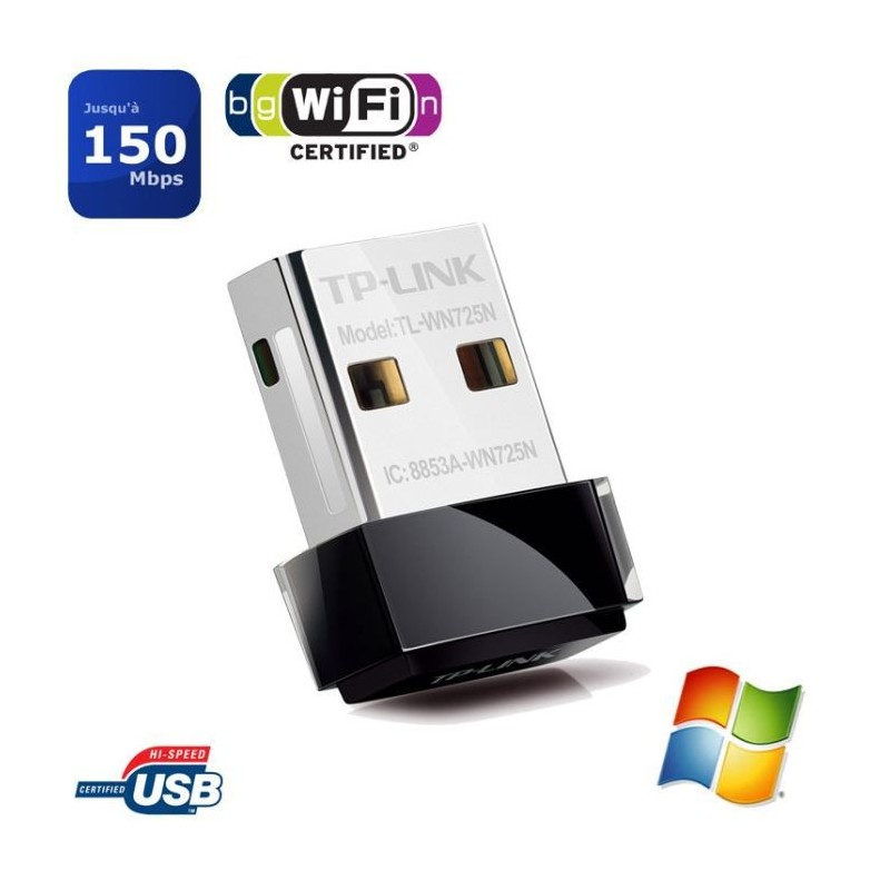 TP-LINK Nano Clé USB WiFi N150 (TL-WN725N)