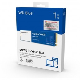 WESTERN DIGITAL 1To SSD WD Blue SN570 NVMe (WDS100T3B0C) - vue emballage