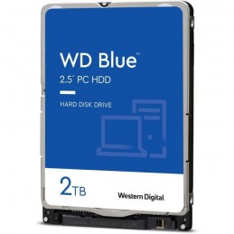 WESTERN DIGITAL 2To WD Blue™  HDD 2.5'' 5400rpm SATA 6Gbs Cache 128Mo (WD20SPZX) - vue de trois quart