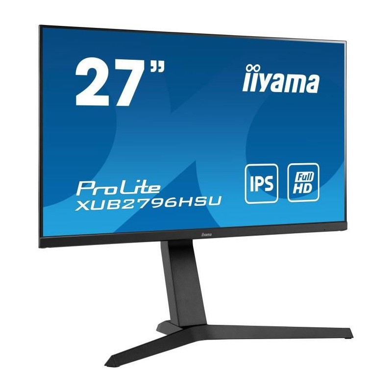 IIYAMA XUB2796HSU-B1 Ecran PC Gamer 27'' FHD - Ultra Mince - Dalle IPS - 1ms - 75Hz - HDMI - DP - AMD FreeSync