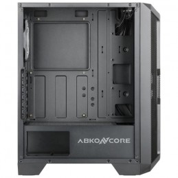 ABKONCORE H250X Noir Boitier PC Moyen Tour - Verre trempé - Format ATX (ABKO-H-250X-G) - vue de profil