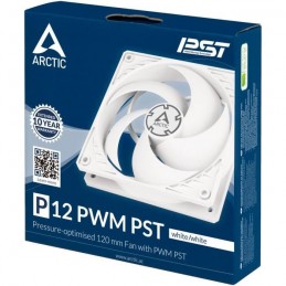 ARCTIC P12 PWM PST Blanc Ventilateur boitier PC 120mm a pression optimisée (ACFAN00170A) - vue emballage