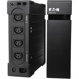 EATON ELLIPSE ECO 800 USB IEC Onduleur 800VA - 500W - Fonction EcoControl - 4 prises IEC - vue de face - vue de dos