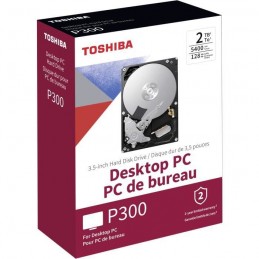 TOSHIBA 2To P300 HDD 3.5'' SATA 6Gbs 5400rpm - Cache 128Mo Boite Retail (HDWD220EZSTA) - vue emballage