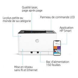 HP Color Laser 150nw Imprimante laser couleur A4 - WiFi - USB - LAN - vue propriétés