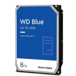 WESTEN DIGITAL 8To WD Blue™ HDD 3.5'' 5640rpm SATA 6Gbs Cache 128Mo (WD80EAZZ) - vue de trois quart