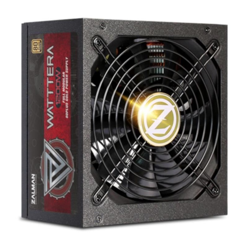 ZALMAN WattTera Alimentation PC 1200W modulaire 80Plus Gold (ZM1200-EBTII)