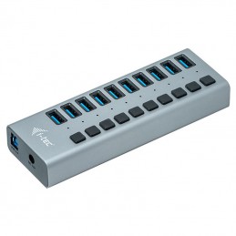 I-TEC Hub USB 10 Ports USB 3.0 avec Adaptateur d'alimentation 48W (U3CHARGEHUB10)