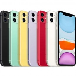 APPLE iPhone 11 Noir 128Go - Ecran 6.10'' - 4G - iOS 13 - vue de trois quart coloris