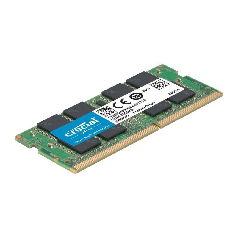 CRUCIAL 4Go DDR4 (1x 4Go) RAM SODIMM 2400MHz CL17 (CT4G4SFS824A)