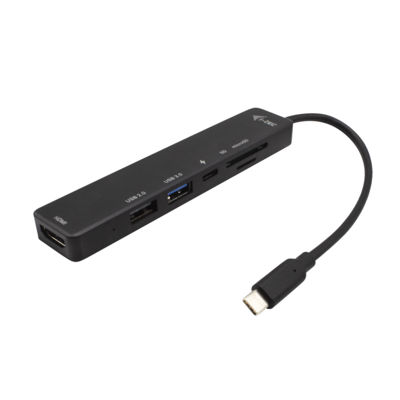 I-TEC Station d'accueil de voyage USB-C - HDMI 4K, 2x USB, port SD / microSD, usb-c Power Delivery 60W