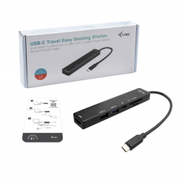 I-TEC Station d'accueil de voyage USB-C - HDMI 4K, 2x USB, port SD / microSD, usb-c Power Delivery 60W - vue emballage