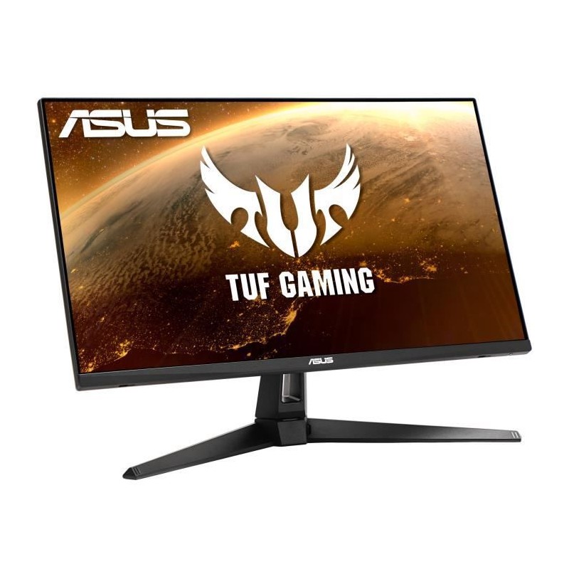 ASUS VG279Q1A Ecran PC 27'' FHD Gamer - Dalle IPS - 165Hz - 1ms - DP, HDMI - FreeSync - vue de trois quart gauche