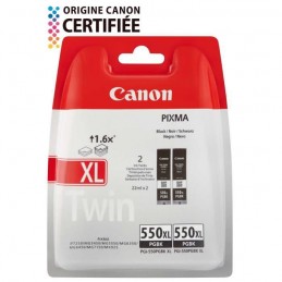 CANON PGI-550XL BK Noir x2 Cartouche d'encre Pack (6431B005) pour iP7250, MG7150, MX925 - vue emballage