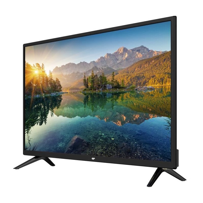 CONTINENTAL EDISON TV 32'' (80cm) LED HD - 2x HDMI - 2x USB - Noir  (CELED32HD22B2) avec Quadrimedia