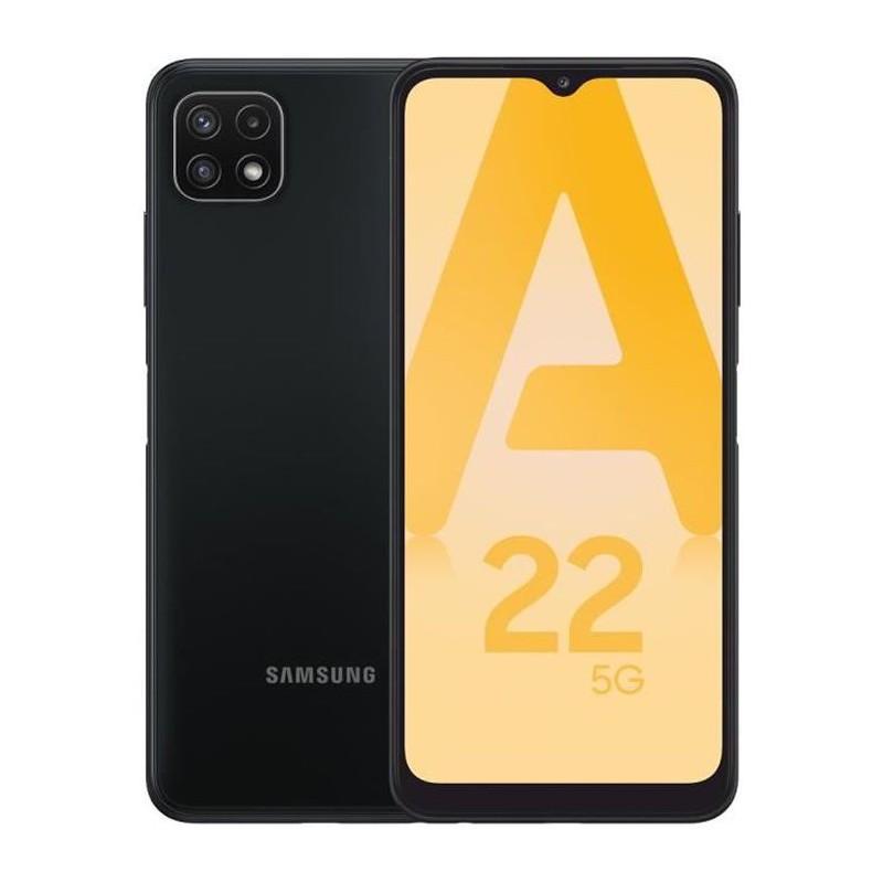 SAMSUNG Galaxy A22 5G Gris Smartphone 6.6'' - RAM 4Go - Stockage 128Go - 48Mp - Android 11