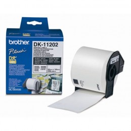 BROTHER DK-11202 (62 x 100mm) Noir sur blanc - Ruban K7 papier pour étiqueteuse P-TOUCH - vue emballage