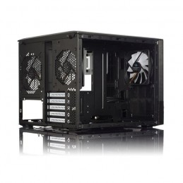 FRACTAL DESIGN Node 804 Noir Boitier PC Format Micro ATX (FD-CA-NODE-804-BL-W) - vue de profil trois quart