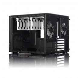 FRACTAL DESIGN Node 804 Noir Boitier PC Format Micro ATX (FD-CA-NODE-804-BL-W) - vue de dos trois quart