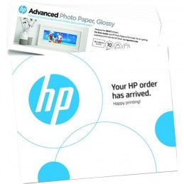 HP 49V51A Papier photo finition glacée HP Avancée - 250 g/m2, 4 x 12 (101 x 305 mm) - 10 feuilles