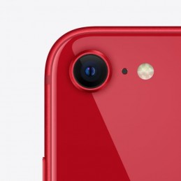 APPLE iPhone SE 5G Rouge écran 4.7'' - 64Go - iOS 15 - vue zoom capteur photo