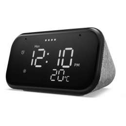 LENOVO Radio réveil Smart Clock Essential Gris LCD 4'' Assistant Vocal - RAM 4 Go + Flash 512 Mo - vue de face