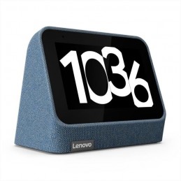 LENOVO Radio réveil Smart Clock V2 Bleu LCD 4'' Assistant Vocal - RAM 1 Go + Flash 8 Go