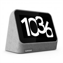 LENOVO Radio réveil Smart Clock V2 Gris LCD 4'' Assistant Vocal - RAM 1 Go + Flash 8 Go