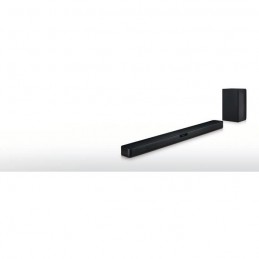LG SL4 Noir Barre de son 2.1 - Bluetooth - 300W - Caisson de basses sans fil - vue de trois quart