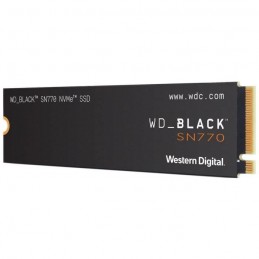 WESTERN DIGITAL 1To WD Black SN770 NVMe - M.2 2280 (WDS100T3X0E) - vue de trois quart