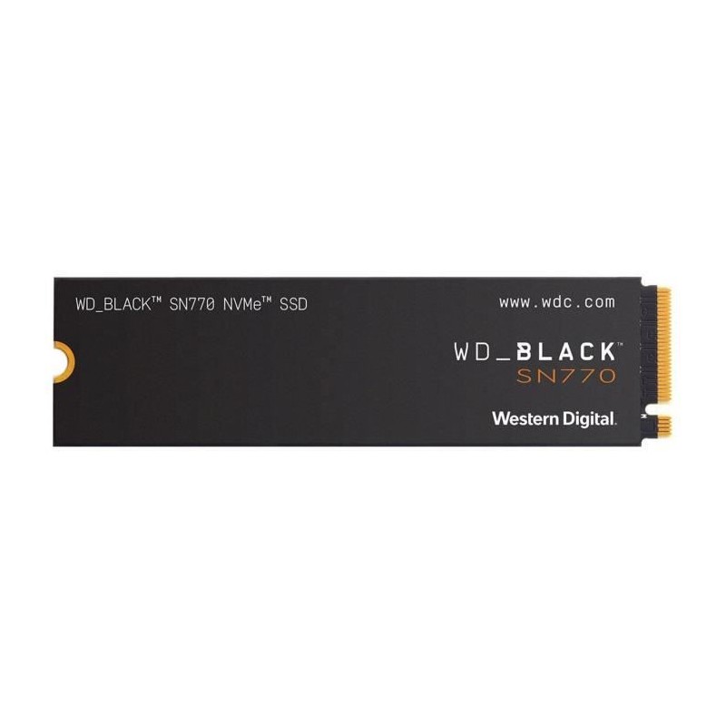 WESTERN DIGITAL 500Go SSD WD BLACK SN770 NVMe M.2 2280 (WDS500G3X0E) - vue de dessus