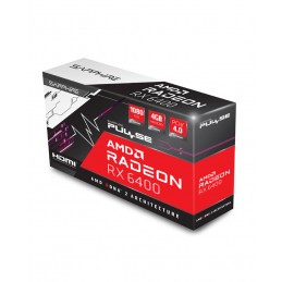 SAPPHIRE Radeon RX 6400 PULSE GAMING Carte Graphique AMD 4Go GDDR6 (11315-01-20G) - vue emballage