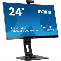 IIYAMA ProLite XUB2490HSUC-B1 Ecran PC 24'' FHD - Dalle IPS - 4ms - 60Hz - HDMI, DisplayPort, VGA - vue de trois quart